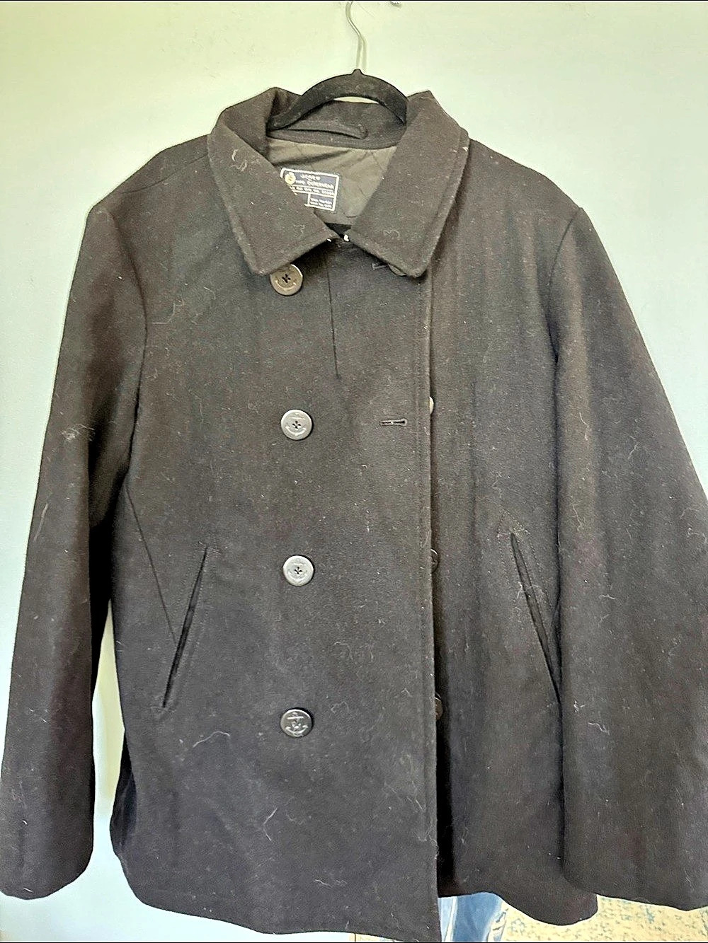 J.Crew Type Outerwear Black Wool Coat Size Medium